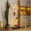 Vitrine en verre trempé et armoire de rangement avec lumière DEL Bluetooth, serrure et utilisation polyvalente pour la maison et le bureau