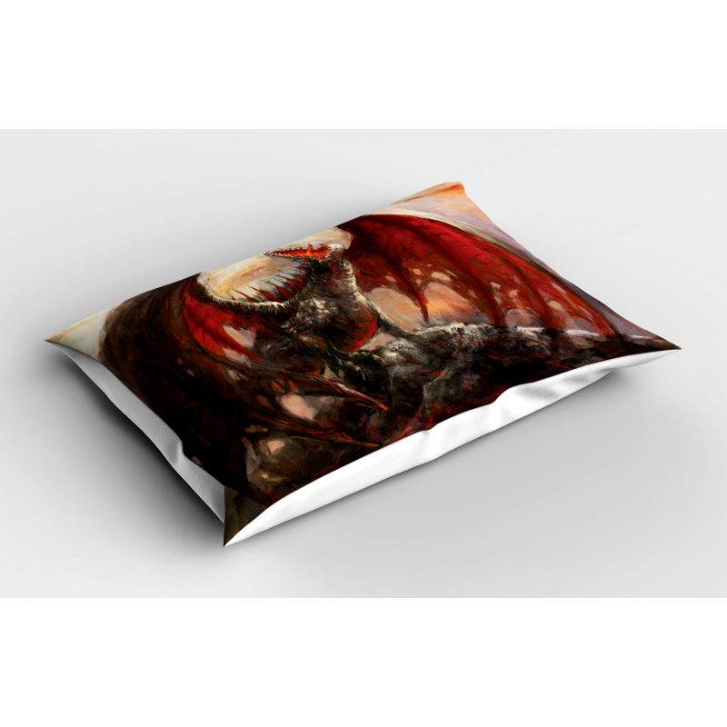 Dragon Polyester Sham Set, Twin