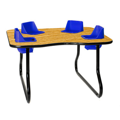 Laminate Adjustable Novelty 4 Students Activity Table & Chairs