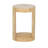 Ayona Beige Capiz And Wood Side Table