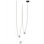  Fremont ​belt 3-light 275"l Pendant In Black/white Glass Open Globes