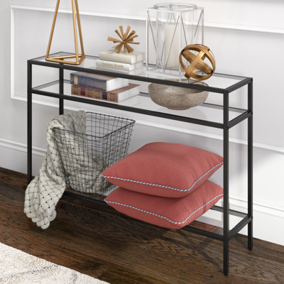 Marissa 42'' Glass Top Console Table