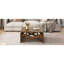 Table basse Transformer, table 2 en 1, table de salle à manger extensible, bois naturel, hauteur variable-1538699024