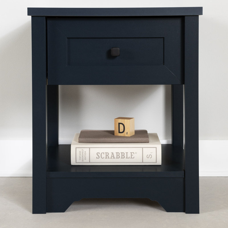 19'' W Nightstand, Navy Blue