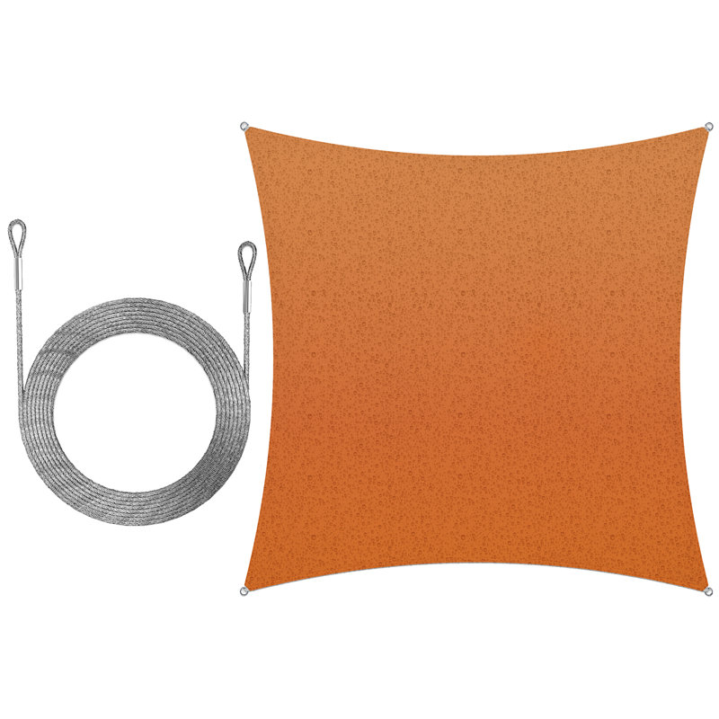Voile d'ombrage, 14 pi x 14 pi, Orange