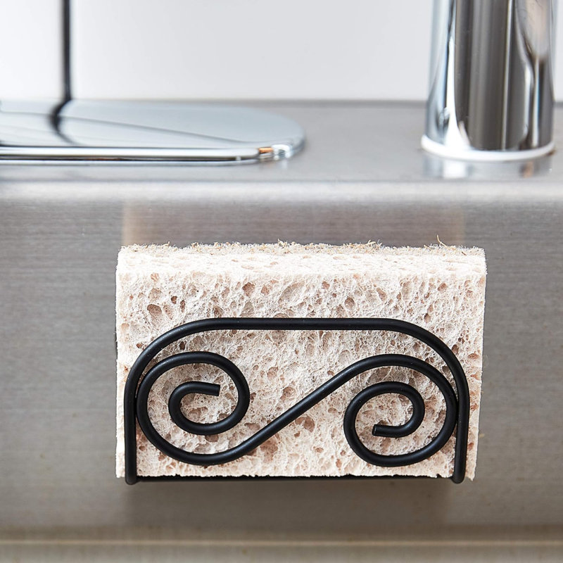 Porte-éponge à volutes en acier