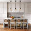 Luminaire suspendu simple avec abat-jour en verre