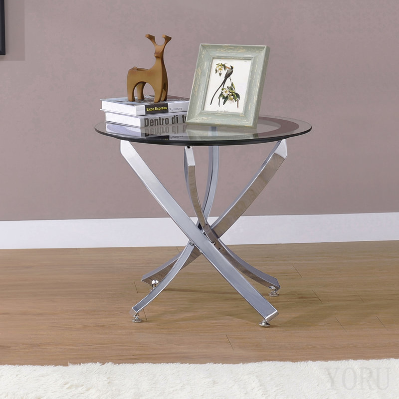 Table de bout chromée
