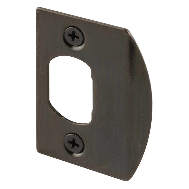 Plaqué, verrou de porte à loquet mort (paquet simple), Laiton antique, H 5,4 po x l 3,75 po x P 0,3 po