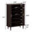 24 Pair Shoe Storage Cabinet, 31.5 Inch 6-Tier Shoe Cabinet with Adjustable Shelves & Sliding Doors, Mid-Century Modern Freestanding Shoe Storage Organizer for Entryway, Hallway, Living Room-101295442-103896335