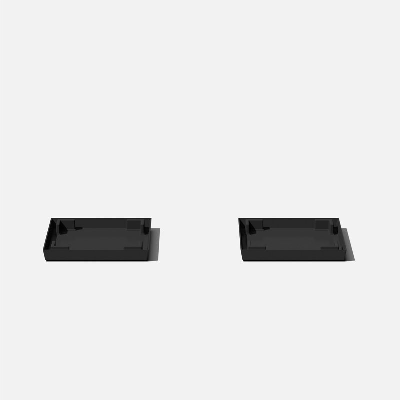 Pure Series Nobleton Planter Saucer, Black, 1'' H X 10'' W X 10'' D , 2