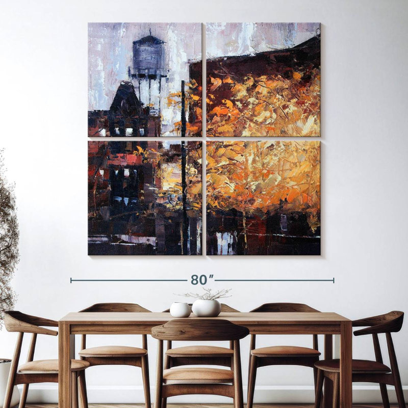Chicago And Milwaukee, 74'' H x 74'' W