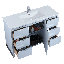 Ensemble de meuble-lavabo simple 48 po-67457302-67457298