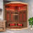 Erommy 2-3 Person Indoor Bluetooth Compatible Far Infrared Sauna In Hemlock