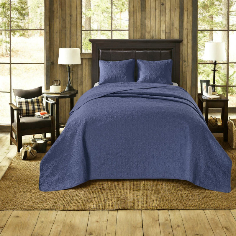 Ensemble de literie réversible pour très grand lit, confort en coton, style maison de campagne