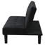Boston Black Tufted Convertible Sofa Bed
