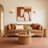 Nels 81.5'' Genuine Leather Square Arm Sofa
