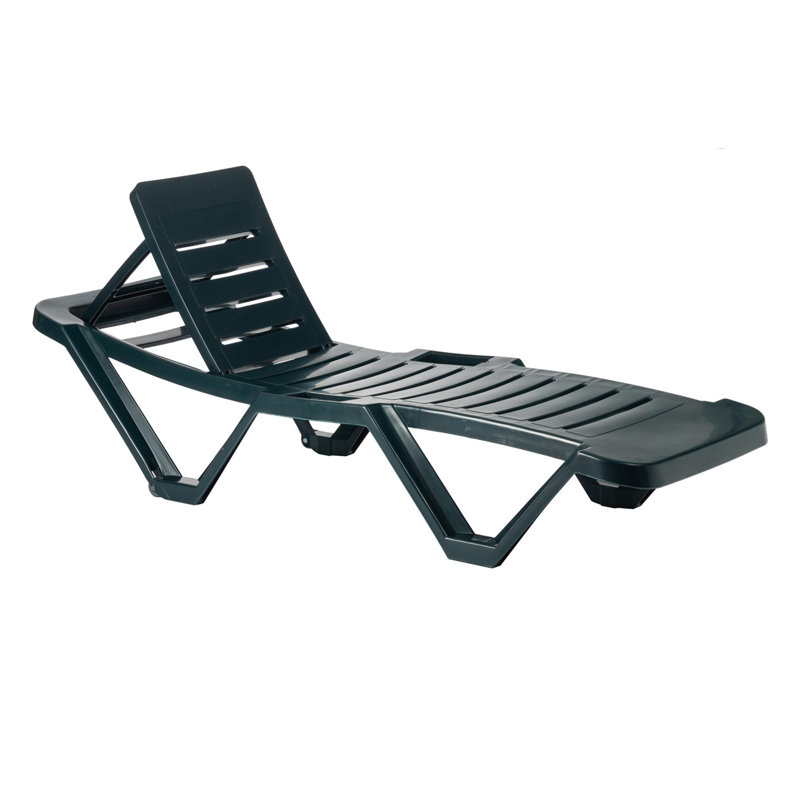 188cm Long Reclining Single Chaise, Green