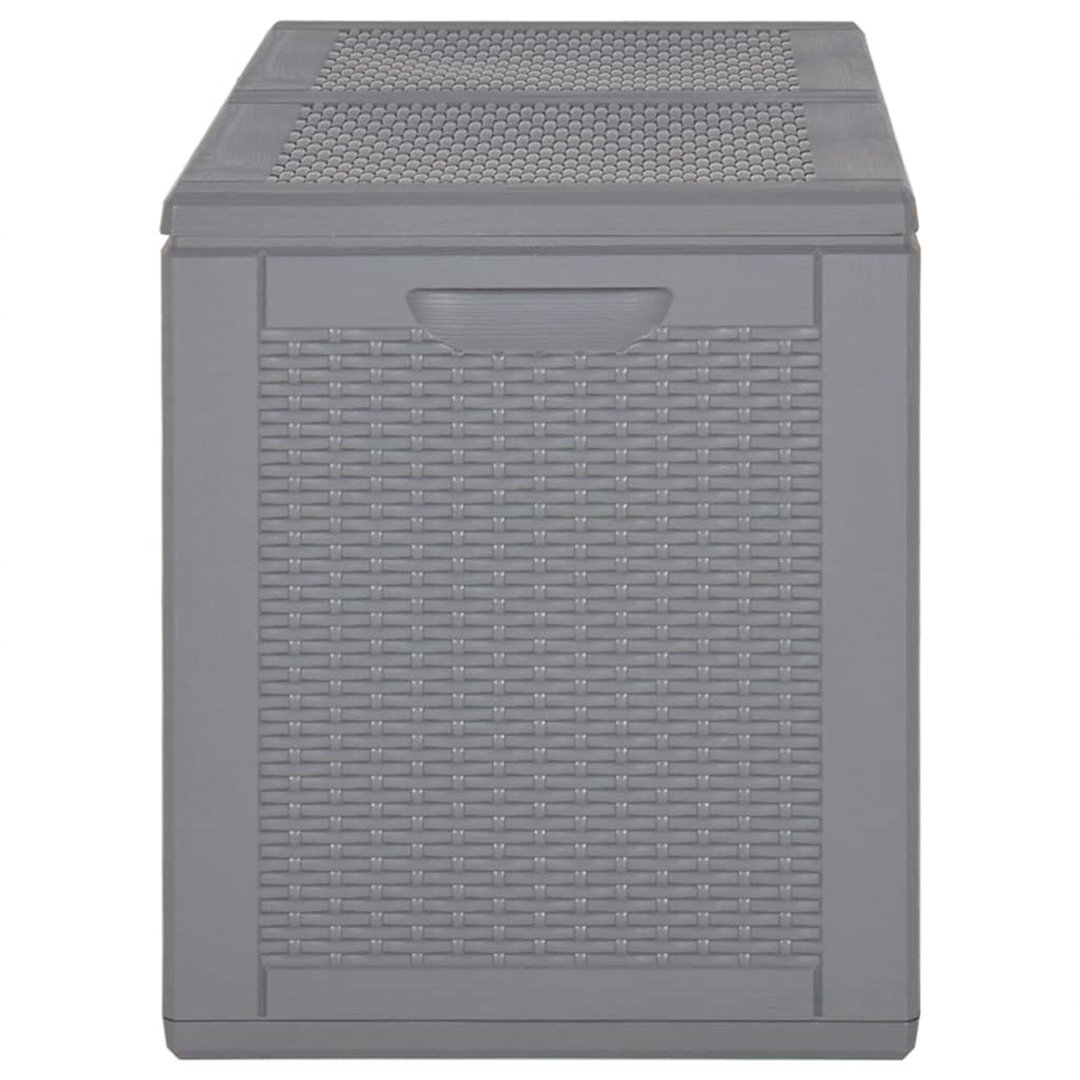 Rosalind Wheeler Cutaio 80.5cm W 180L Water Resistant Polypropylene Deck Box in Grey