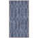 Pymble Geometric Machine Washable Area Rug in Navy Blue