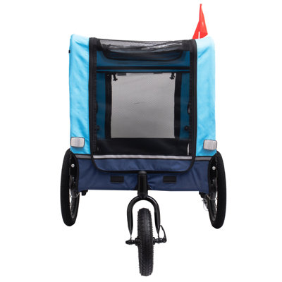 2-In-1 Bike Trailer & Push Cart For Pets