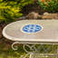 43 po Table de jardin Écusson