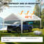 Housse de remplacement pour abri d'auto 10 x 20 pi, abri d'auto seulement-130064376
