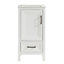 Armoire de salle de bain autoportante blanche entièrement assemblée de 18 po avec plateau en céramique (ancien SKU K1826P225850 / K1826S0001)