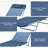 Folding Chaise Lounge Chair with 6?Position Reclining Back and Breathable Mesh-1564140424