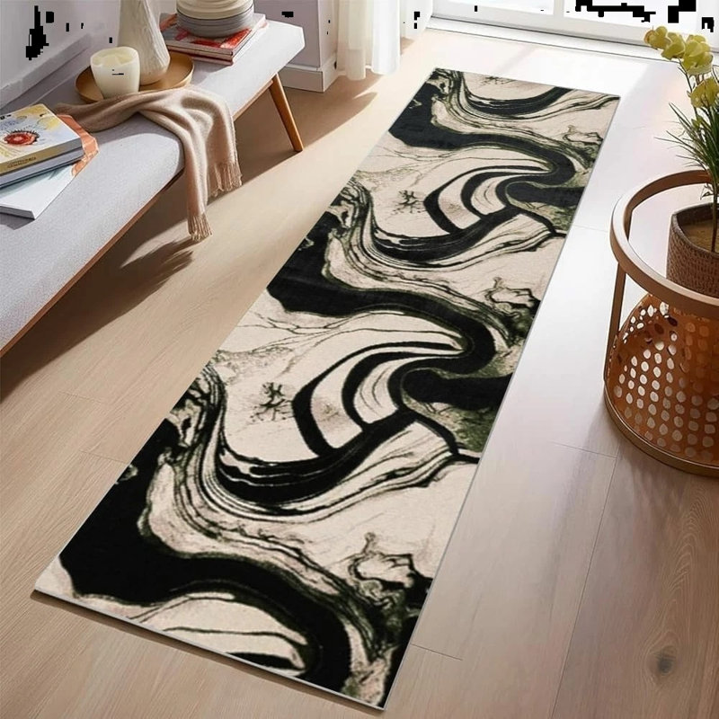 Abstract Area Rug, Runner 60 x 300 cm