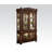 Mirrored Back Lighted Curio Cabinet