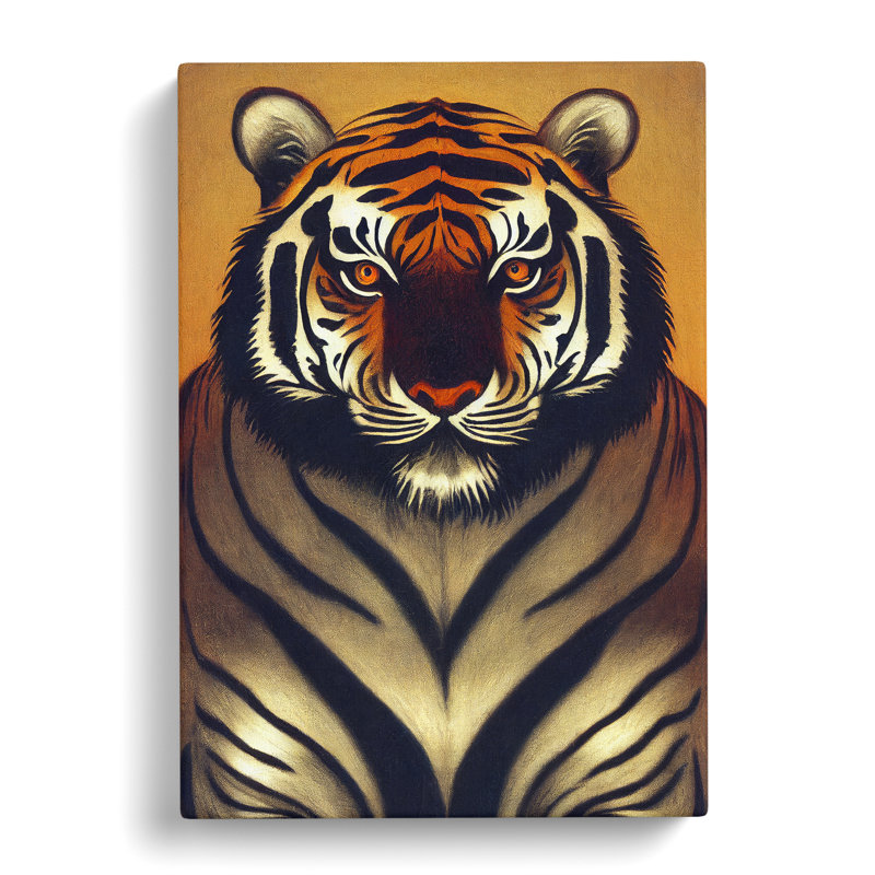 Focused Tiger - Wrapped Canvas, 50cm H x 35cm W x 3cm D