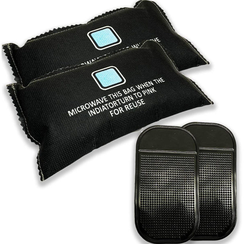 MantraRaj Reusable Dehumidifier Pack of 2 Moisture Absorber With Non-Slip Mat For Home Car Caravan