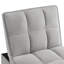 Lit de détente, espace, réglable, lit gris avec dossier, repose-pieds confortable, velours-1274666455