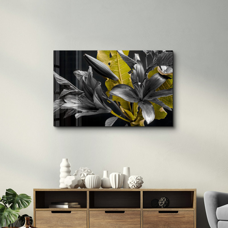 Elegant Tempered Glass Wall Art Painting, 13.8 x 21.7 inches | 100% Tempered Glass, Thickness: 0.16 inches | UV Printed for Vibrant Colors | Perfect for Home Decor, Living Room, & Office Spaces