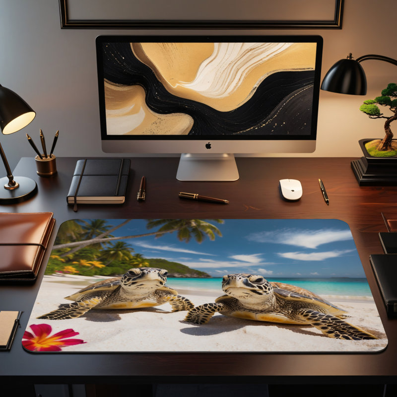 Polyester Desk Pad, 14.4x12.1