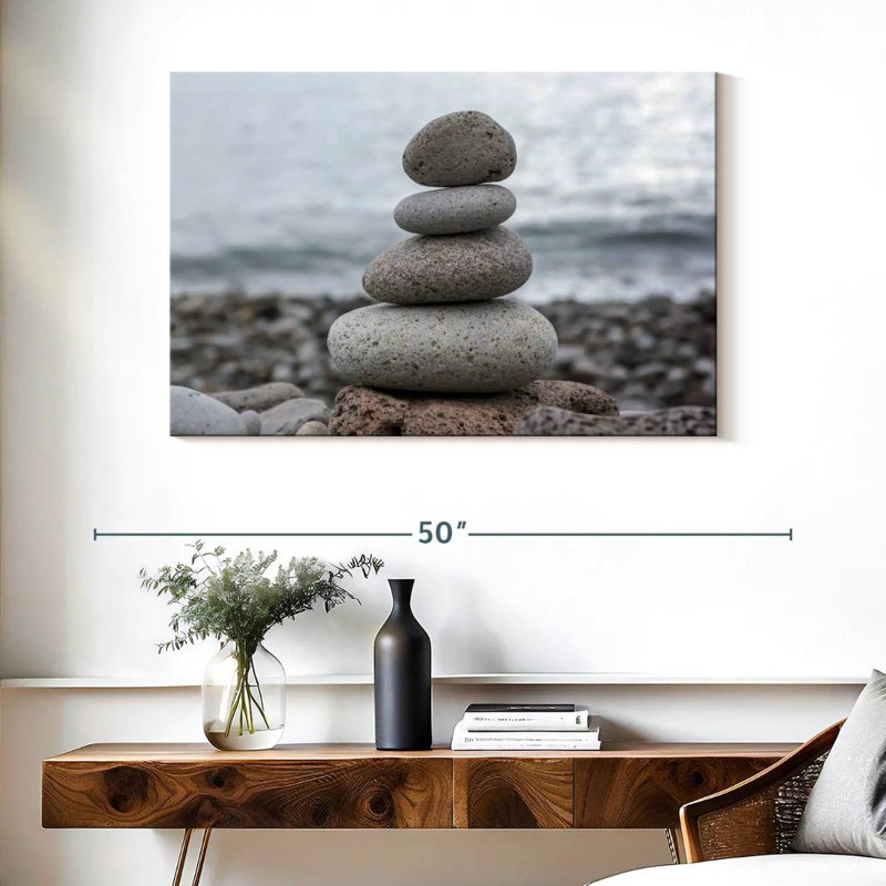 Kerrick Stacked Stones, H 26 po x l 39 po