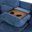 Canapé inclinable en tissu de qualité supérieure 79 po avec table rabattable et porte-gobelets-1806415925
