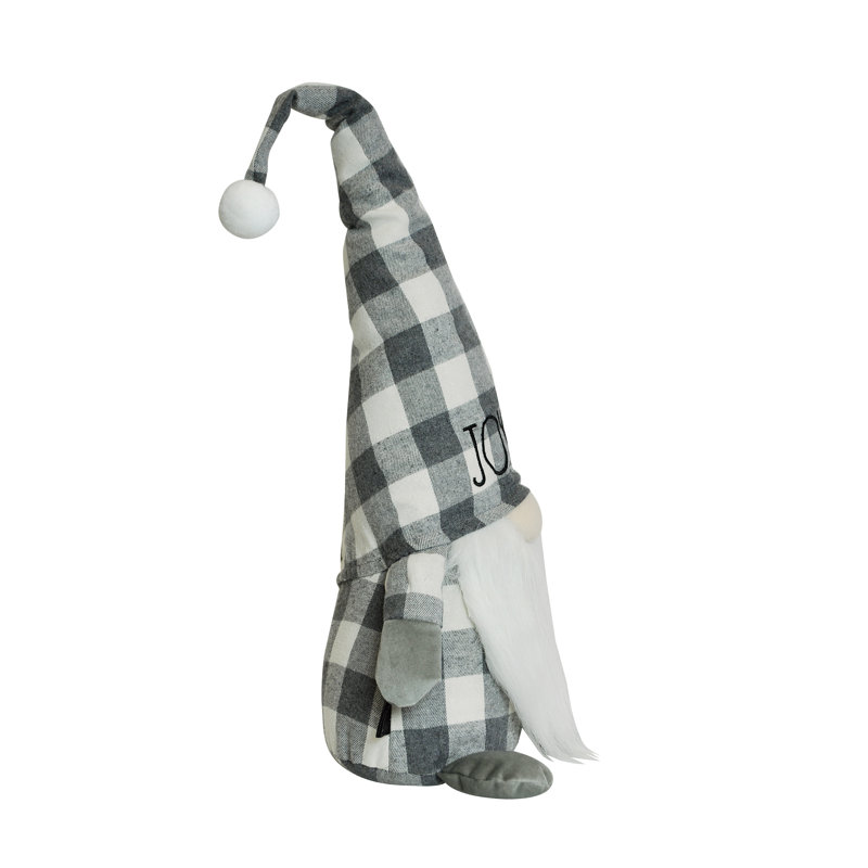 Joyeux père Noël gnome en peluche, Gris