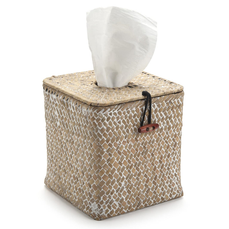 Porte-serviettes de table tissé carré Seagrass