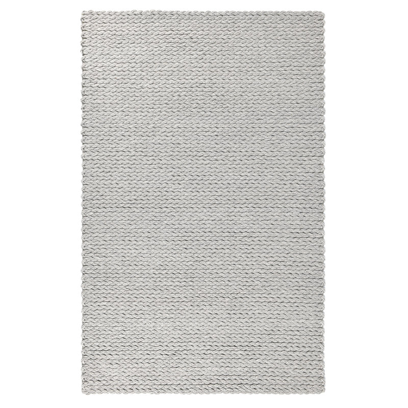 Tapis rectangulaire en laine Oxnard avec envers antidérapant, Rectangle de 5 pi x 8 pi
