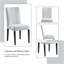 Ensemble de 2 chaises d'appoint Carena