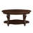 42'' Oval Wood Coffee Table 2-Tier Wood Cocktail Table Living Room Table Center Table-260872054