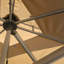 Parasol en porte-à-faux carré 132 "avec base Jujin, beige-798444704