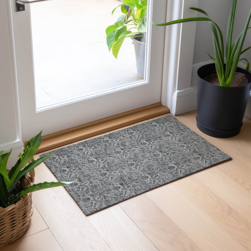 Tapis intérieur / extérieur Flitwick avec envers antidérapant, Rectangle 1 pi 8 po x 2 pi 6 po