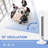 HOMCOM Freestanding Tower Fan Cooling For Bedroom With 3 Speed, 12H Timer, Oscillating, LED Sensor Panel, Remote Controller, Black-66681455