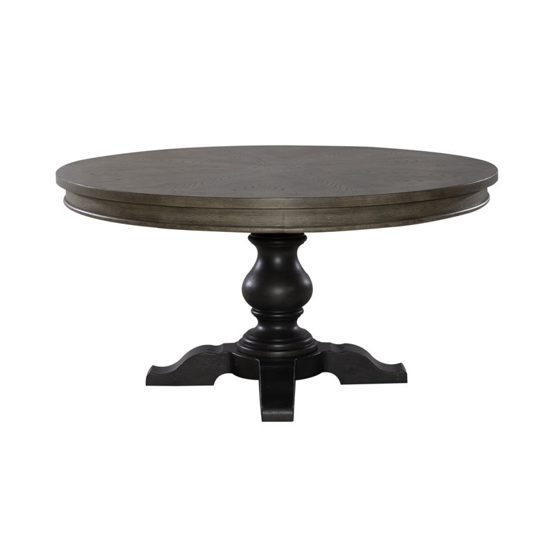 Jaclyn Round Dining Table, Black