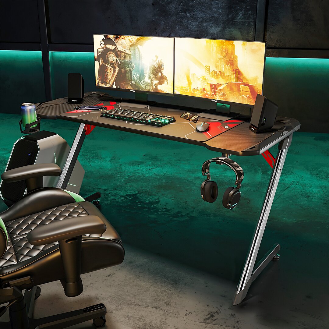 ClearAmbient Gaming Schreibtisch Mit LED 140Cm