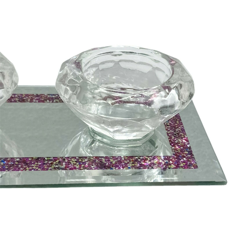 Glass Tabletop Tealight Holder