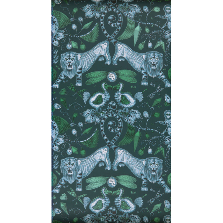 Extinct 5.5' L x 20.5" W Textured Wallpaper Roll